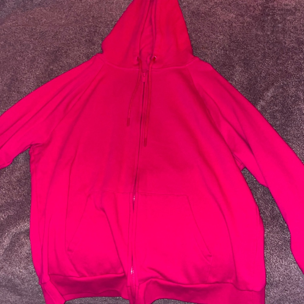 Terra & Sky Hot Pink Zip-Up Hoodie